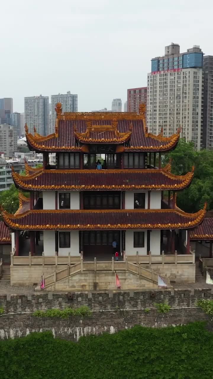 长沙相遇青春 航拍长沙天心阁，潇湘古阁，秦汉名城！#长沙市长沙天心阁